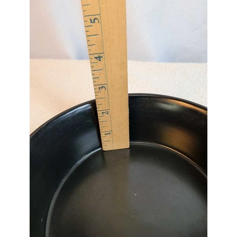 Gibson Everyday Ceramic Bowl Black Gray Animal Print Dishwasher Microwave‎ Safe